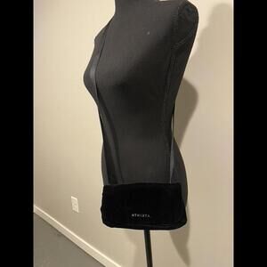 NWOT Athleta Revive Black Velvet Belt Bag/ Crossbody Bag/ Clutch